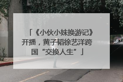 《小伙小妹换游记》开播，黄子韬徐艺洋跨国“交换人生”
