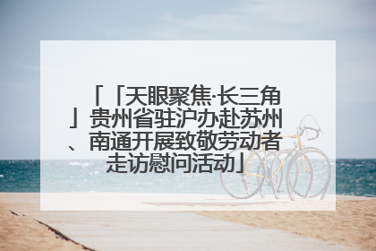 「天眼聚焦·长三角」贵州省驻沪办赴苏州、南通开展致敬劳动者走访慰问活动