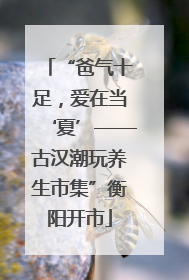 “爸气十足，爱在当‘夏’——古汉潮玩养生市集”衡阳开市