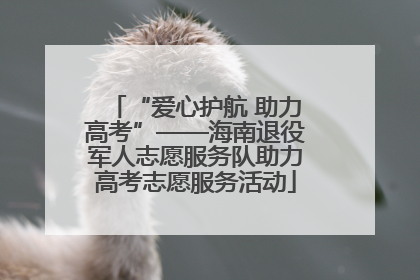 “爱心护航 助力高考”——海南退役军人志愿服务队助力高考志愿服务活动