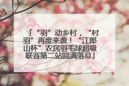 “羽”动乡村，“村羽”再度来袭！“江郎山杯”农民羽毛球超级联赛第二站圆满落幕