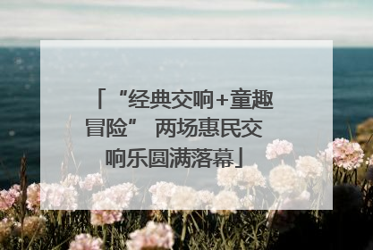 “经典交响+童趣冒险” 两场惠民交响乐圆满落幕