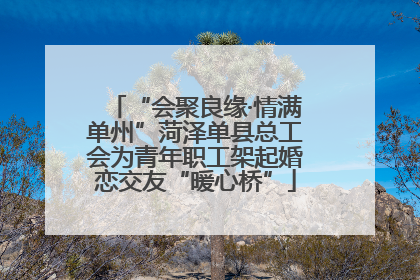 “会聚良缘·情满单州”菏泽单县总工会为青年职工架起婚恋交友“暖心桥”