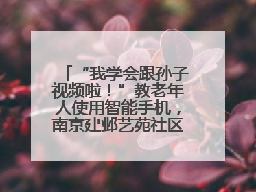 “我学会跟孙子视频啦！”教老年人使用智能手机，南京建邺艺苑社区智能手机课堂圆满落幕