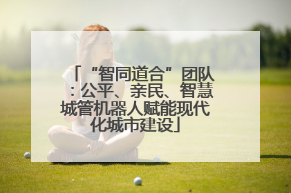 “智同道合”团队：公平、亲民、智慧城管机器人赋能现代化城市建设