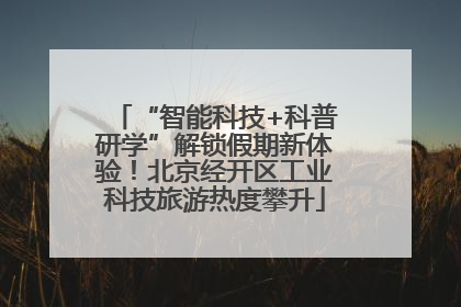 “智能科技+科普研学”解锁假期新体验！北京经开区工业科技旅游热度攀升