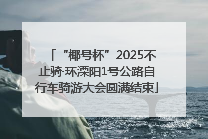 “椰号杯”2025不止骑·环溧阳1号公路自行车骑游大会圆满结束