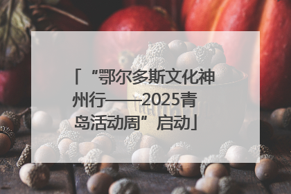 “鄂尔多斯文化神州行——2025青岛活动周”启动