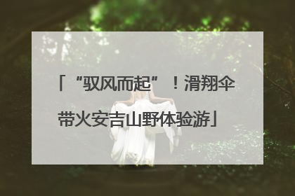 “驭风而起”！滑翔伞带火安吉山野体验游