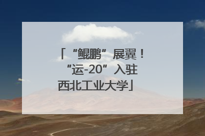 “鲲鹏”展翼！“运-20”入驻西北工业大学