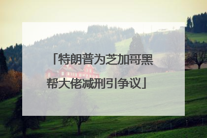 特朗普为芝加哥黑帮大佬减刑引争议