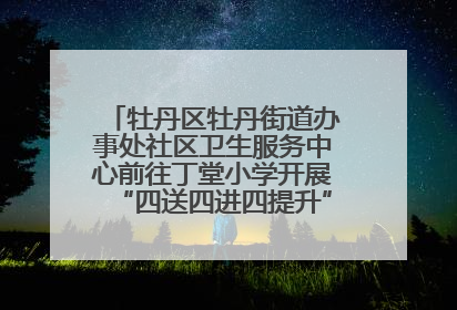 牡丹区牡丹街道办事处社区卫生服务中心前往丁堂小学开展“四送四进四提升”及无烟日宣传活动