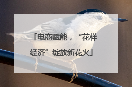 电商赋能，“花样经济”绽放新花火