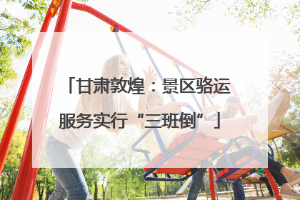 甘肃敦煌：景区骆运服务实行“三班倒”