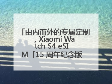 由内而外的专属定制，Xiaomi Watch S4 eSIM「15 周年纪念版」震撼登场