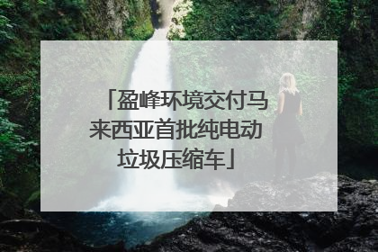 盈峰环境交付马来西亚首批纯电动垃圾压缩车