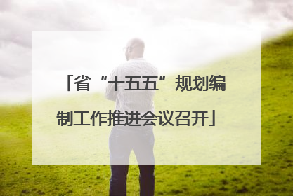 省“十五五”规划编制工作推进会议召开