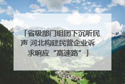 省级部门组团下沉听民声 河北构建民营企业诉求响应“高速路”