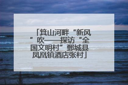 箕山河畔“新风”吹——探访“全国文明村”鄄城县凤凰镇酒店张村