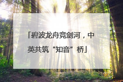 碧波龙舟竞剑河，中英共筑“知音”桥