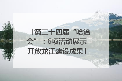 第三十四届“哈洽会”：6项活动展示开放龙江建设成果