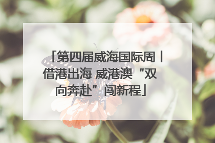 第四届威海国际周丨借港出海 威港澳“双向奔赴”闯新程
