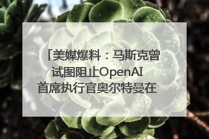 美媒爆料：马斯克曾试图阻止OpenAI首席执行官奥尔特曼在中东的AI交易