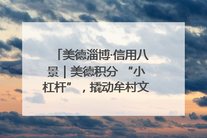 美德淄博·信用八景｜美德积分 “小杠杆”，撬动牟村文明 “大能量”