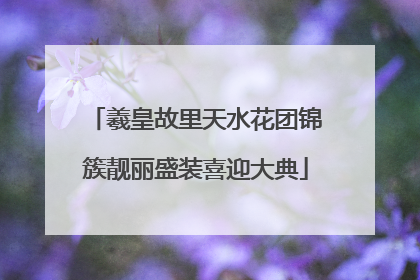 羲皇故里天水花团锦簇靓丽盛装喜迎大典