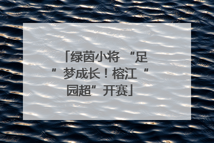 绿茵小将 “足”梦成长！榕江“园超”开赛