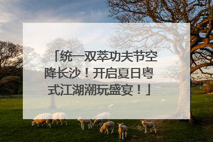 统一双萃功夫节空降长沙！开启夏日粤式江湖潮玩盛宴！