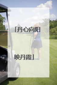 丹心向阳映丹霞
