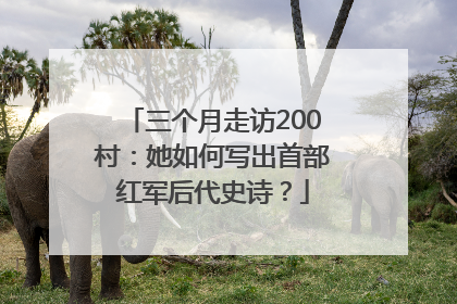 三个月走访200村：她如何写出首部红军后代史诗？