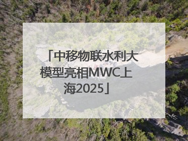中移物联水利大模型亮相MWC上海2025