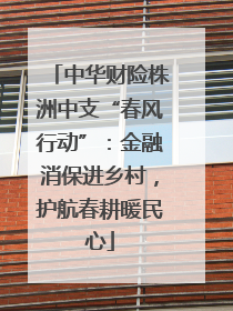 中华财险株洲中支“春风行动”：金融消保进乡村，护航春耕暖民心