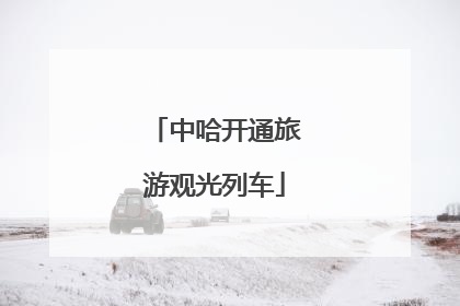 中哈开通旅游观光列车