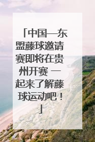 中国—东盟藤球邀请赛即将在贵州开赛 一起来了解藤球运动吧！