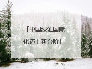 中国绿证国际化迈上新台阶