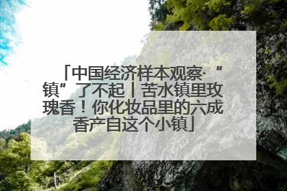 中国经济样本观察·“镇”了不起丨苦水镇里玫瑰香！你化妆品里的六成香产自这个小镇