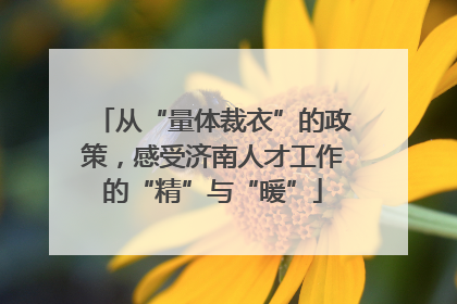 从“量体裁衣”的政策，感受济南人才工作的“精”与“暖”
