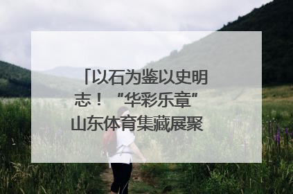 以石为鉴以史明志！“华彩乐章”山东体育集藏展聚焦“岱石丹心”