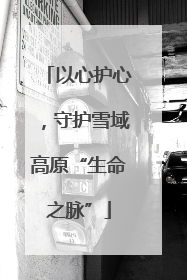 以心护心，守护雪域高原“生命之脉”
