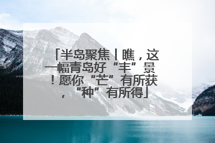 半岛聚焦丨瞧，这一幅青岛好“丰”景！愿你“芒”有所获，“种”有所得