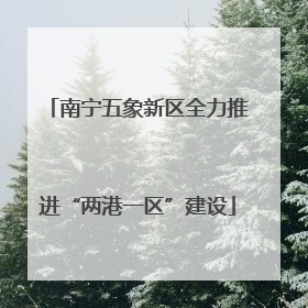 南宁五象新区全力推进“两港一区”建设