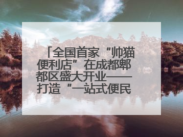 全国首家“帅猫便利店”在成都郫都区盛大开业——打造“一站式便民服务”新标杆