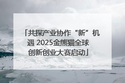 共探产业协作“新”机遇 2025金熊猫全球创新创业大赛启动