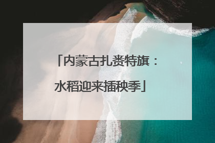 内蒙古扎赉特旗：水稻迎来插秧季