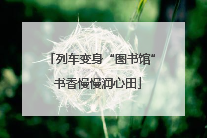 列车变身“图书馆” 书香慢慢润心田