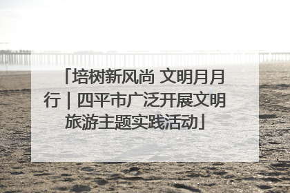 培树新风尚 文明月月行｜四平市广泛开展文明旅游主题实践活动