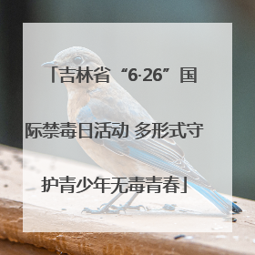 吉林省“6·26”国际禁毒日活动 多形式守护青少年无毒青春